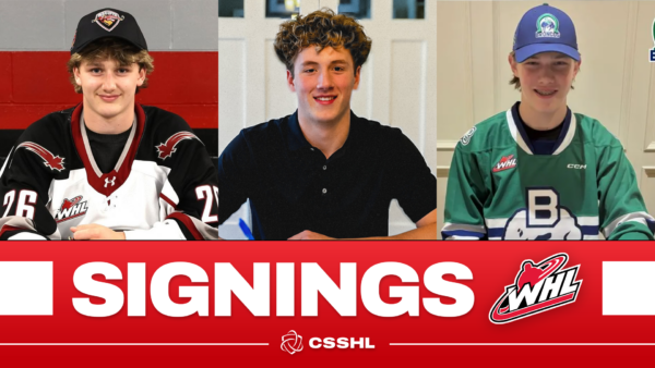 Trio of Delta Student-Athletes Sign in WHL