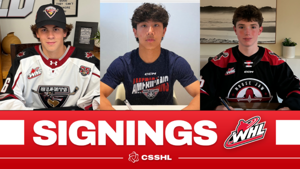 Three CSSHL Student-Athletes Sign in WHL