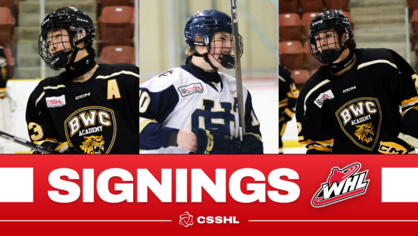 WHL Clubs Sign Three CSSHL Student-Athletes